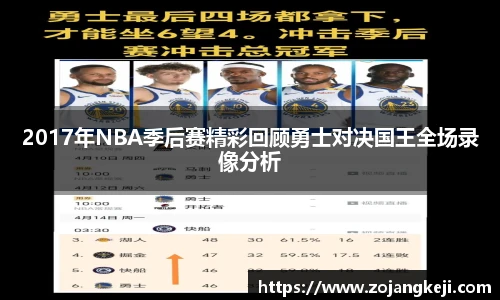 2017年NBA季后赛精彩回顾勇士对决国王全场录像分析